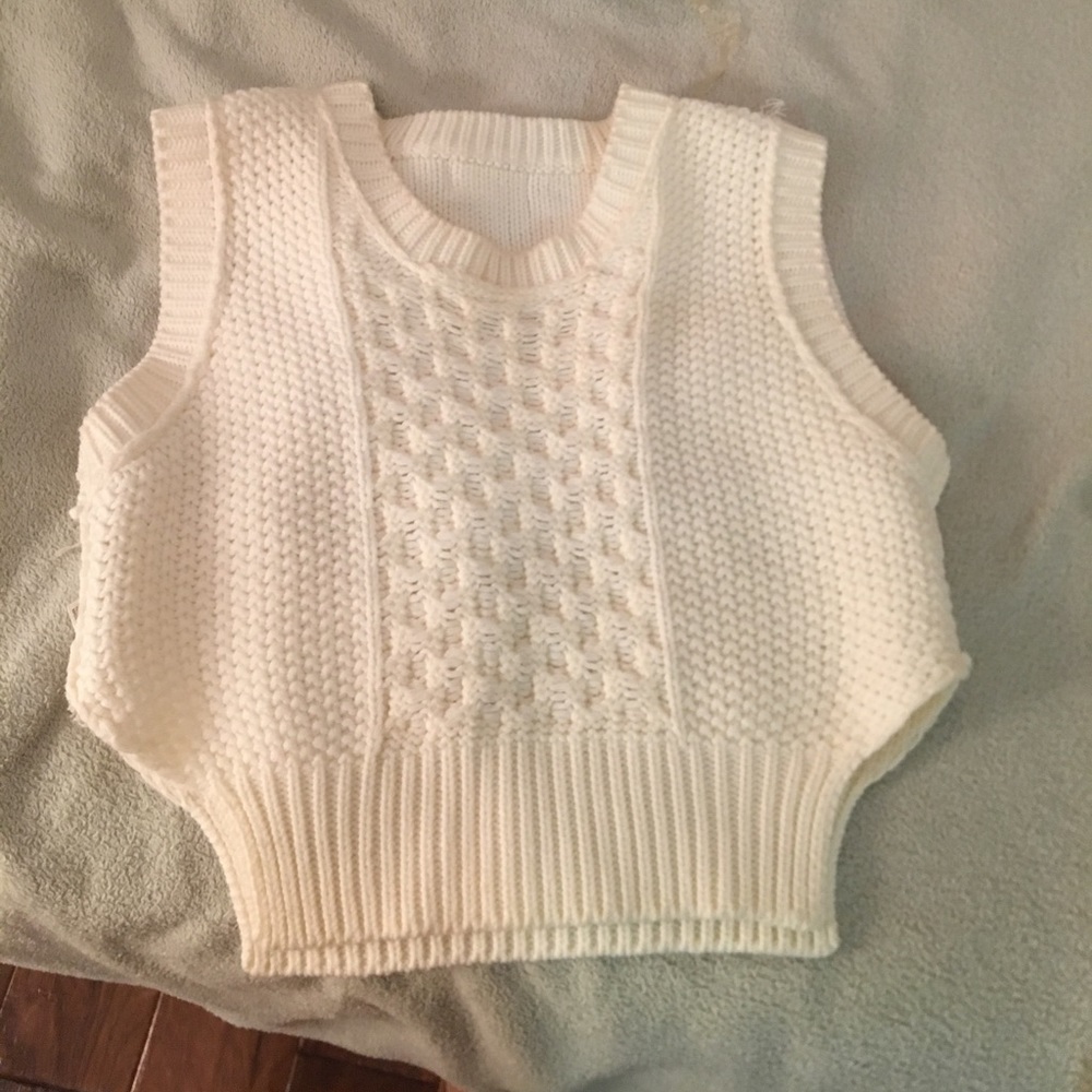 Ivory cropped sweater